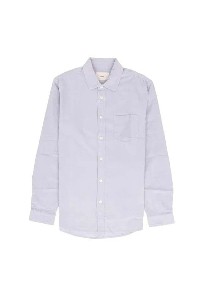 Folk Clothing Direction Babycord Shirt 8211 Ice Blue Mens Shirts