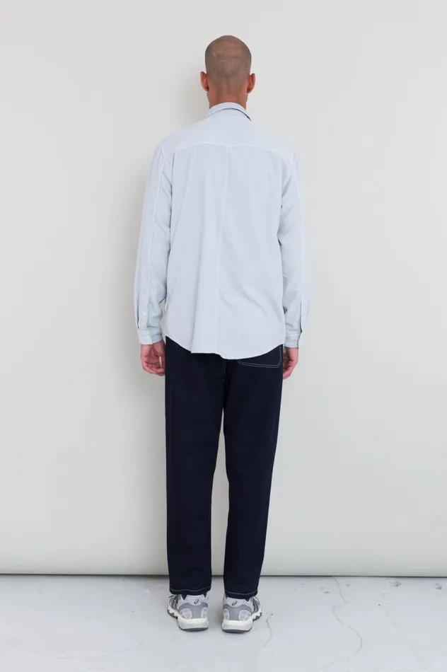 Folk Clothing Direction Babycord Shirt 8211 Ice Blue Mens Shirts
