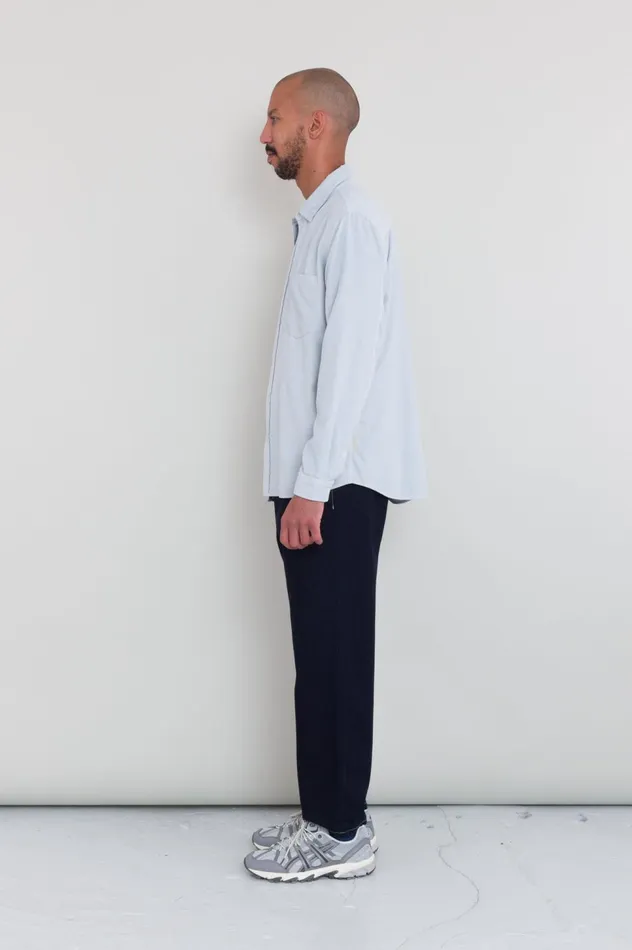 Folk Clothing Direction Babycord Shirt 8211 Ice Blue Mens Shirts