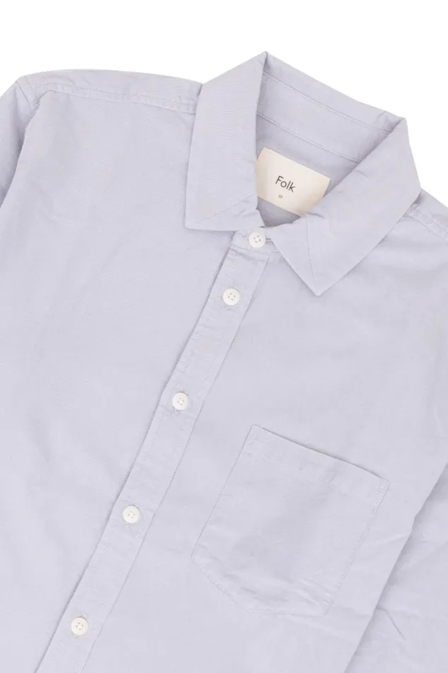Folk Clothing Direction Babycord Shirt 8211 Ice Blue Mens Shirts