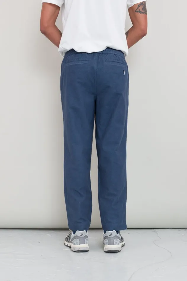 Folk Clothing Drawcord Assembly Pant 8211 Steel Blue Moleskin Mens Trousers