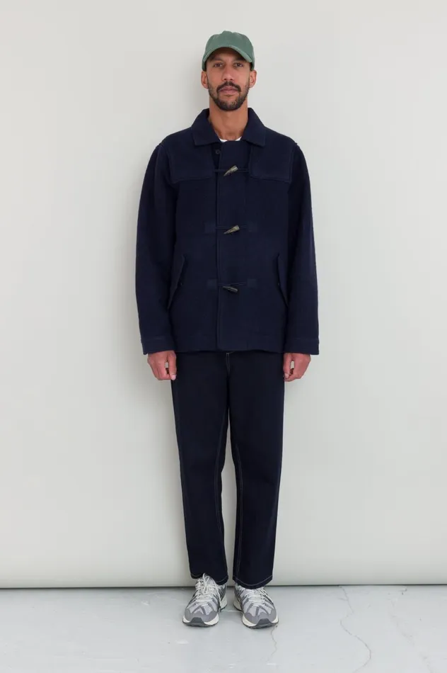 Folk Clothing Duffle Coat 8211 Navy Wool Mens Outerwear