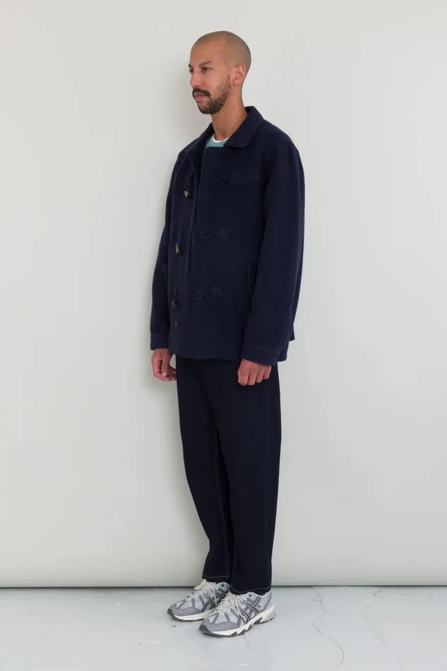 Folk Clothing Duffle Coat 8211 Navy Wool Mens Outerwear