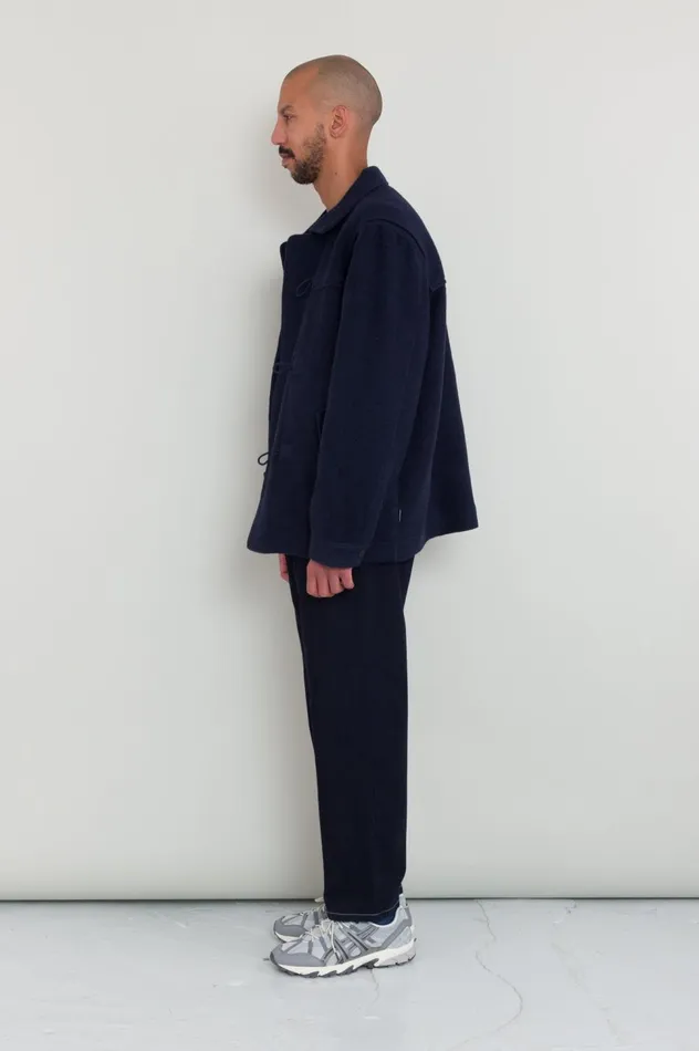 Folk Clothing Duffle Coat 8211 Navy Wool Mens Outerwear