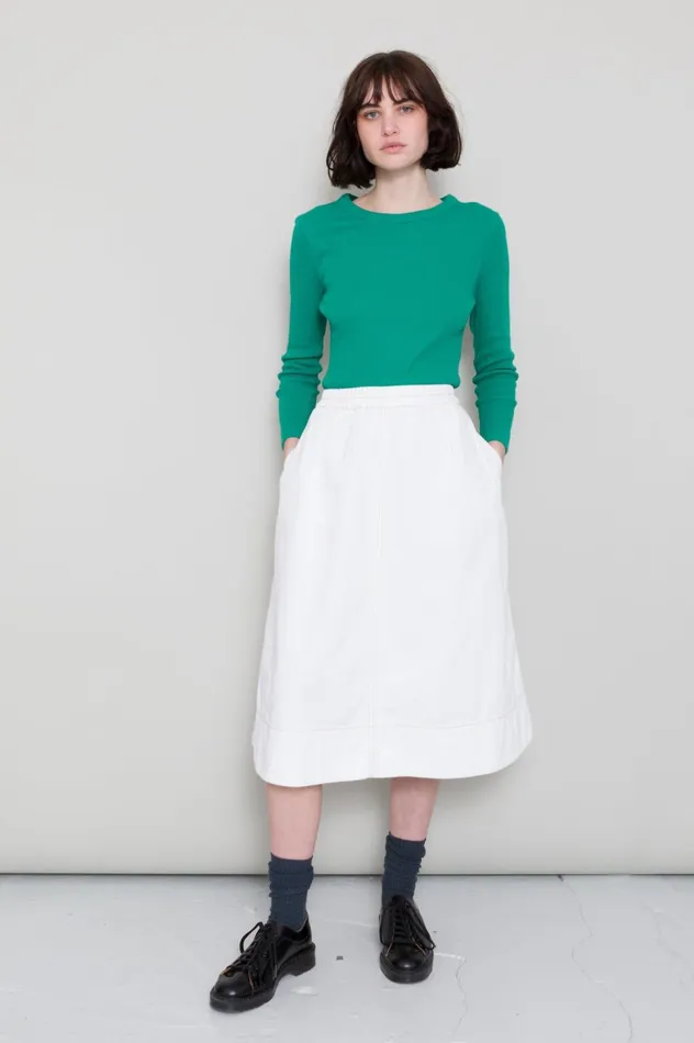 Folk Clothing LS Fitted TShirt 8211 Emerald Green Womens TShirts and Vests