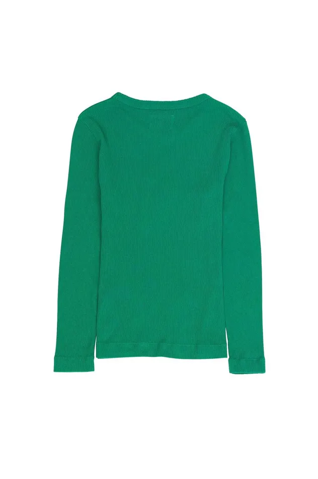 Folk Clothing LS Fitted TShirt 8211 Emerald Green Womens TShirts and Vests