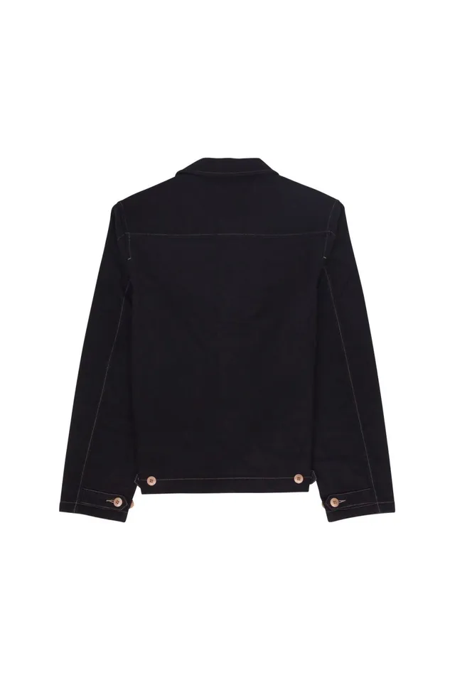 Folk Clothing Prism Jacket 8211 Black Moleskin Mens Outerwear