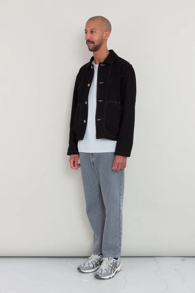 Folk Clothing Prism Jacket 8211 Black Moleskin Mens Outerwear