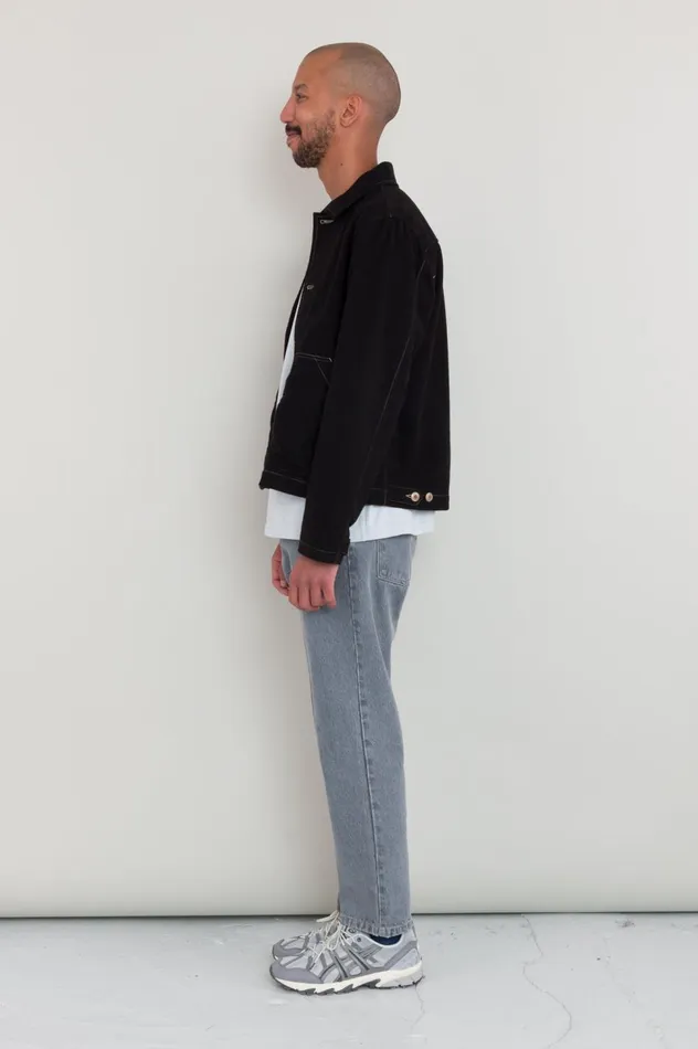 Folk Clothing Prism Jacket 8211 Black Moleskin Mens Outerwear