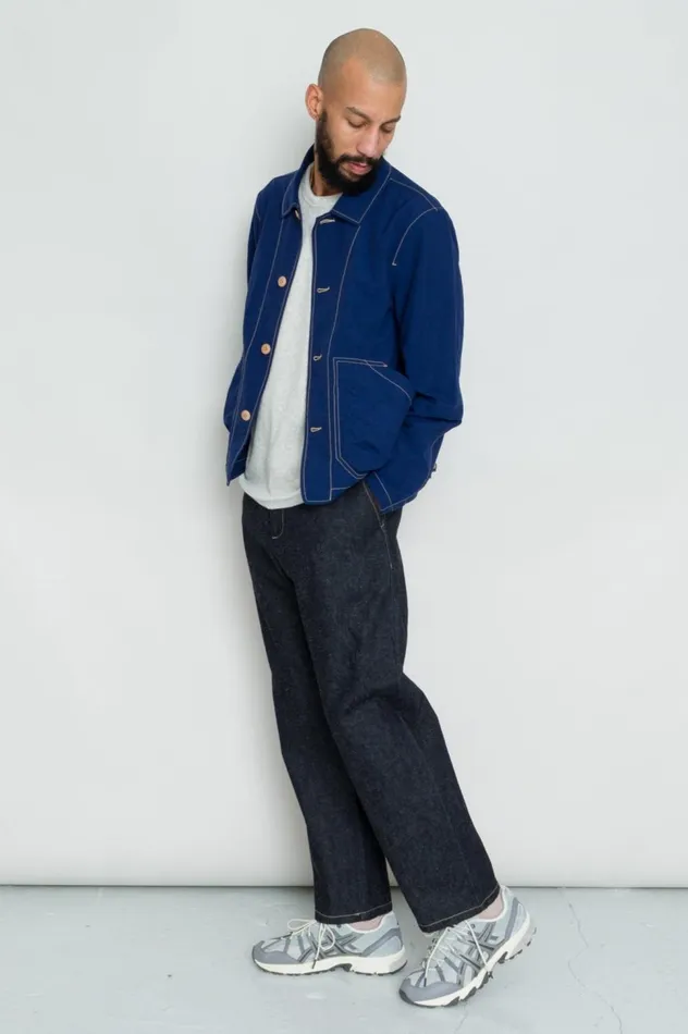 Folk Clothing Prism Jacket 8211 Mid Navy Nylon Mens Outerwear