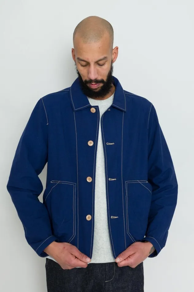 Folk Clothing Prism Jacket 8211 Mid Navy Nylon Mens Outerwear