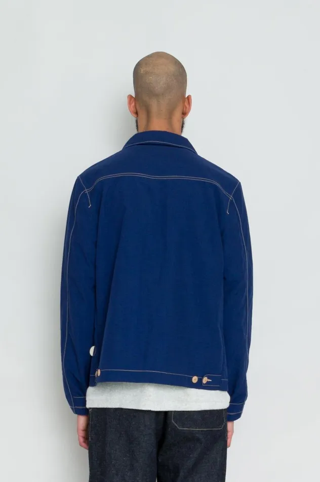 Folk Clothing Prism Jacket 8211 Mid Navy Nylon Mens Outerwear