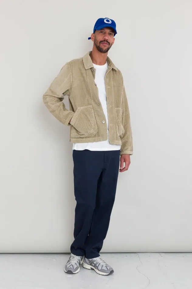 Folk Clothing Prism Jacket 8211 Stone Heavy Cord Mens Outerwear