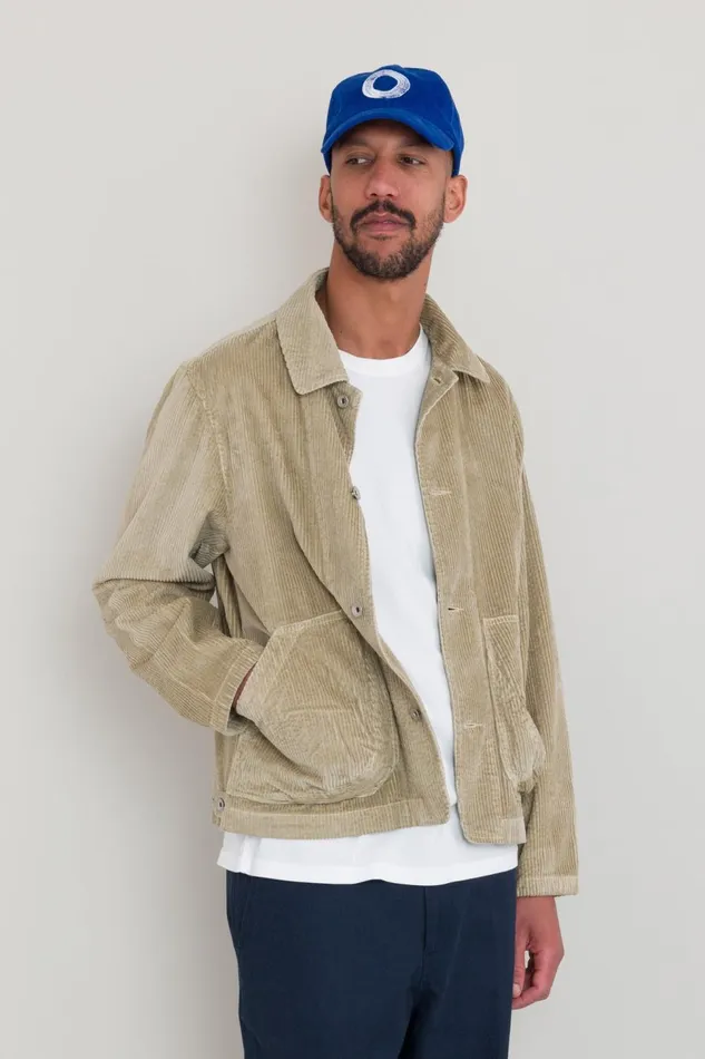 Folk Clothing Prism Jacket 8211 Stone Heavy Cord Mens Outerwear