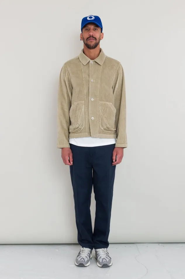 Folk Clothing Prism Jacket 8211 Stone Heavy Cord Mens Outerwear