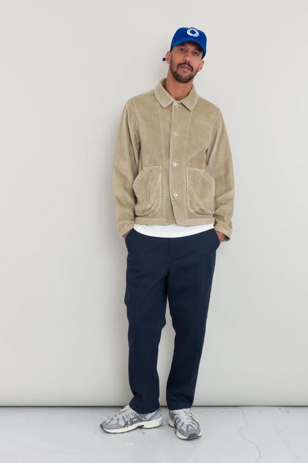 Folk Clothing Prism Jacket 8211 Stone Heavy Cord Mens Outerwear