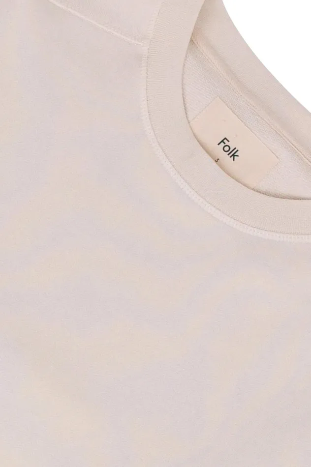 Folk Clothing Prism Sweat 8211 Ecru Mens Sweatshirts