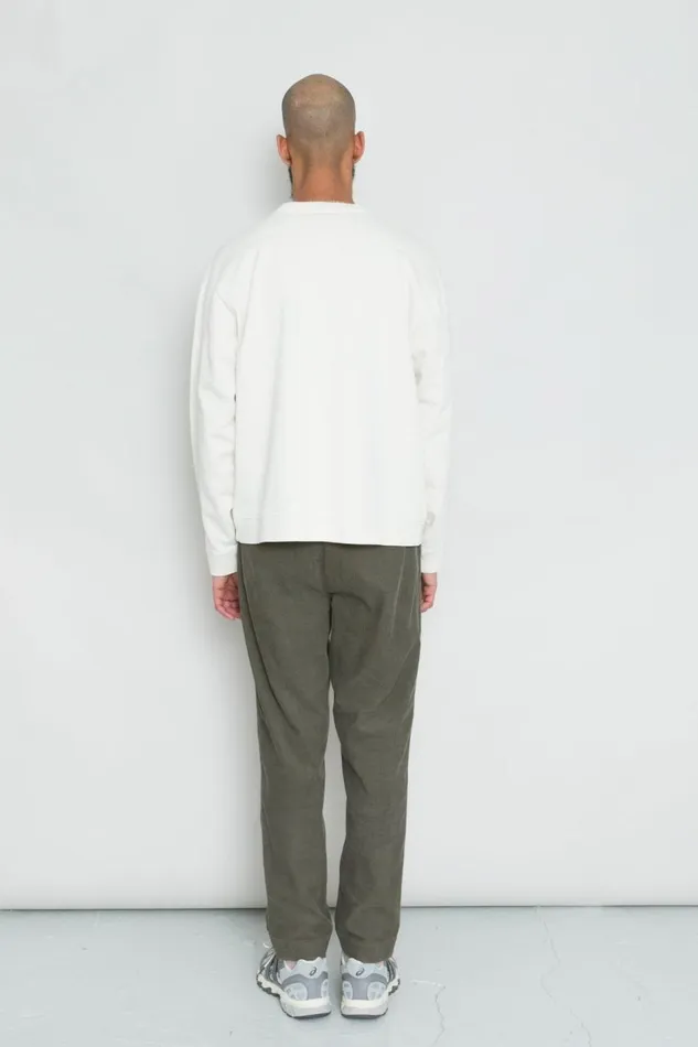 Folk Clothing Prism Sweat 8211 Ecru Mens Sweatshirts