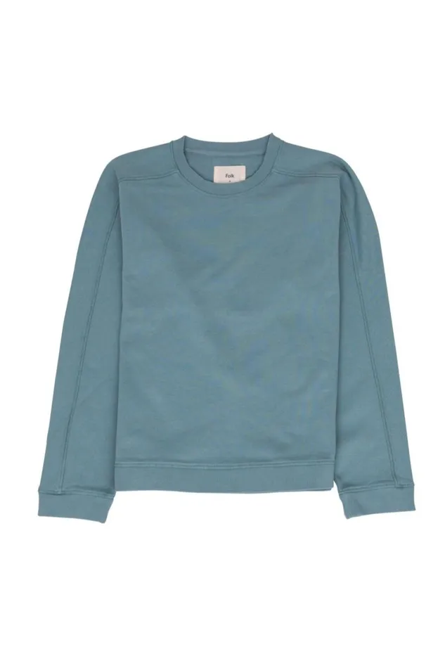 Folk Clothing Prism Sweat 8211 Spruce Green Mens Sweatshirts