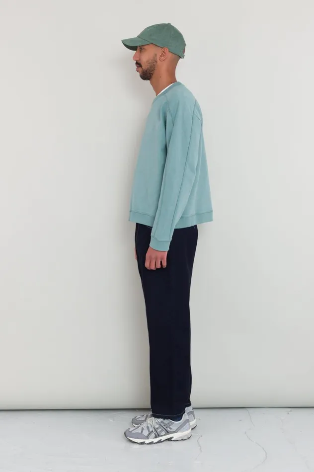 Folk Clothing Prism Sweat 8211 Spruce Green Mens Sweatshirts
