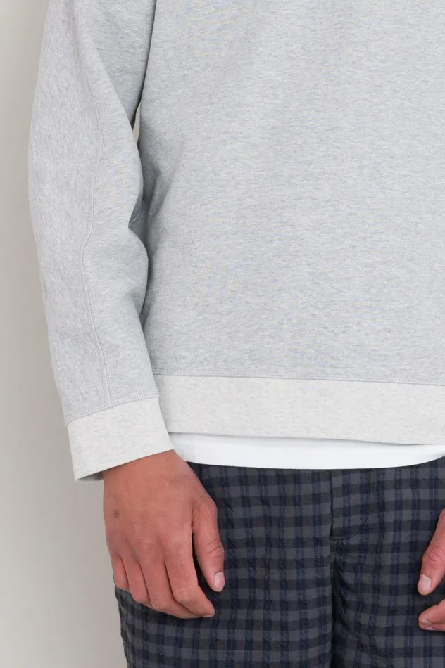 Folk Clothing Prism Sweat 8211 Vintage Greige Melange Mens Sweatshirts