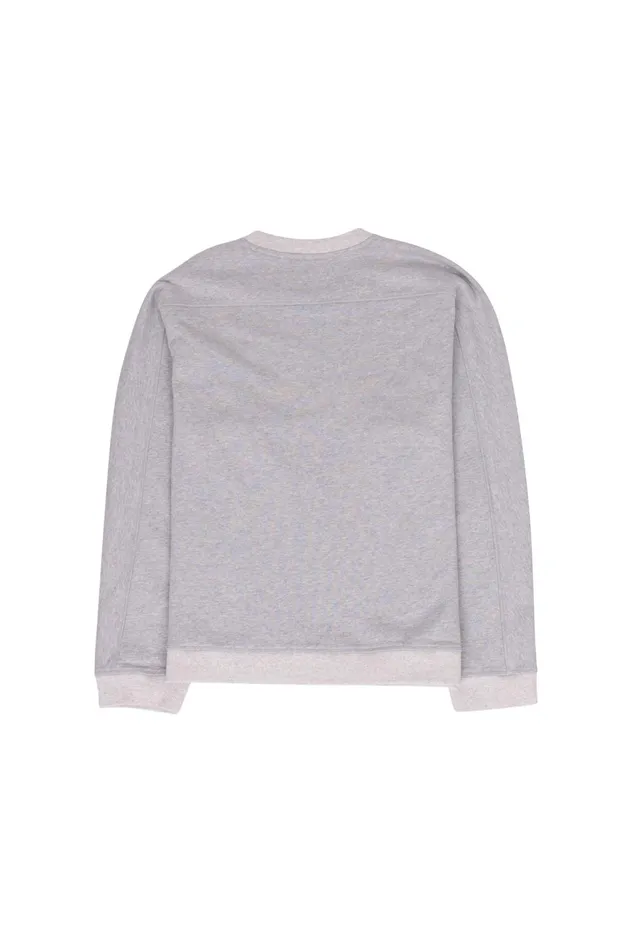 Folk Clothing Prism Sweat 8211 Vintage Greige Melange Mens Sweatshirts