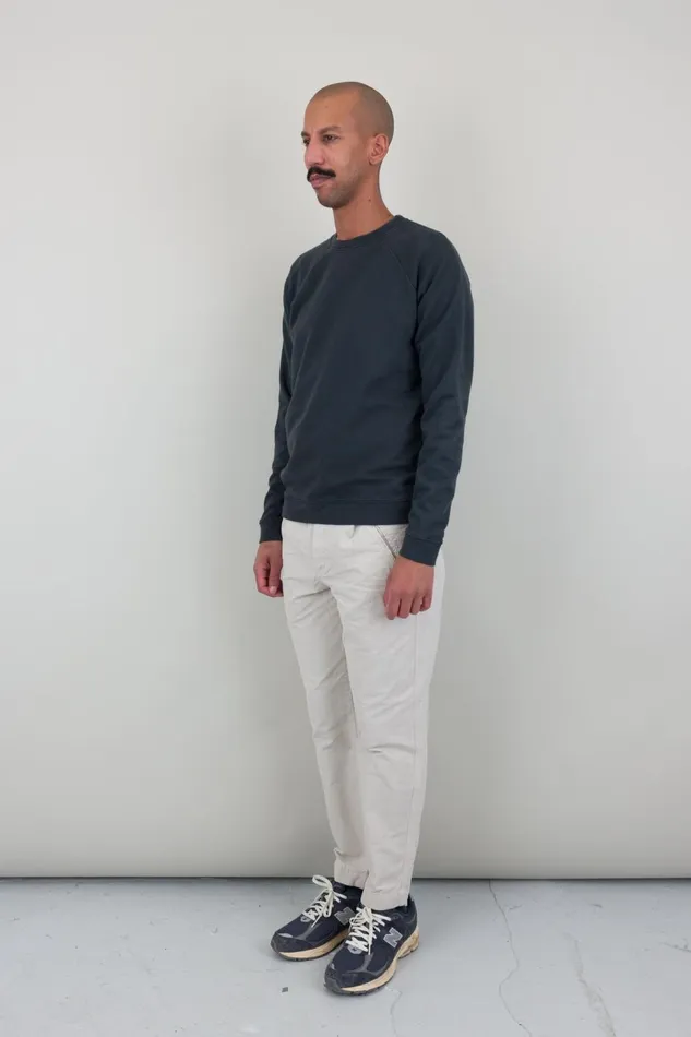 Folk Clothing Rivet Sweat 8211 Charcoal Mens Sweatshirts
