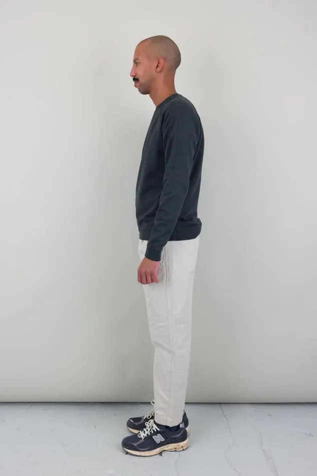 Folk Clothing Rivet Sweat 8211 Charcoal Mens Sweatshirts
