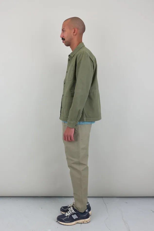 Folk Clothing Twill Assembly Jacket 8211 Olive Mens Outerwear