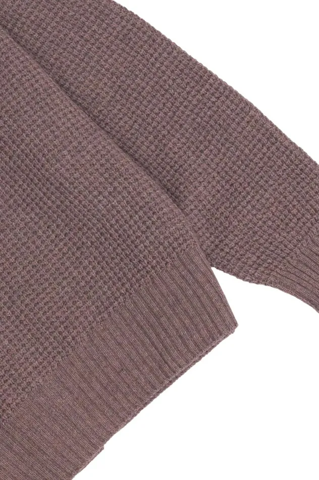 Folk Clothing Waffle Cardigan 8211 Mouse Mens Knitwear
