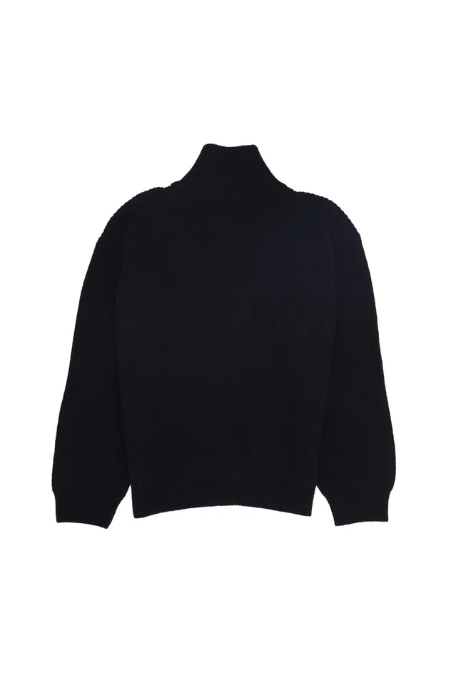 Folk Clothing Zip Through Jumper 8211 Black Womens Knitwear