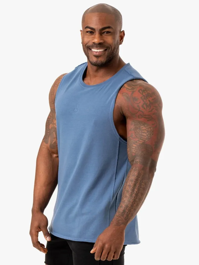 Force Fleece Tank 8211 Blue Men Ryderwear Tanks