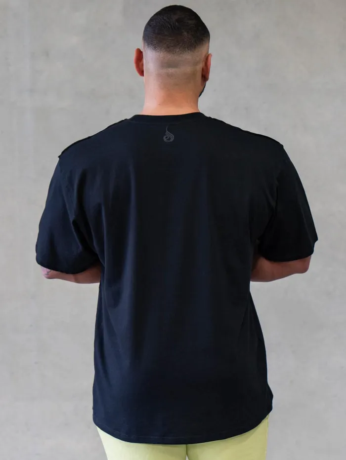 Force Oversized TShirt 8211 Black Men Ryderwear TShirts