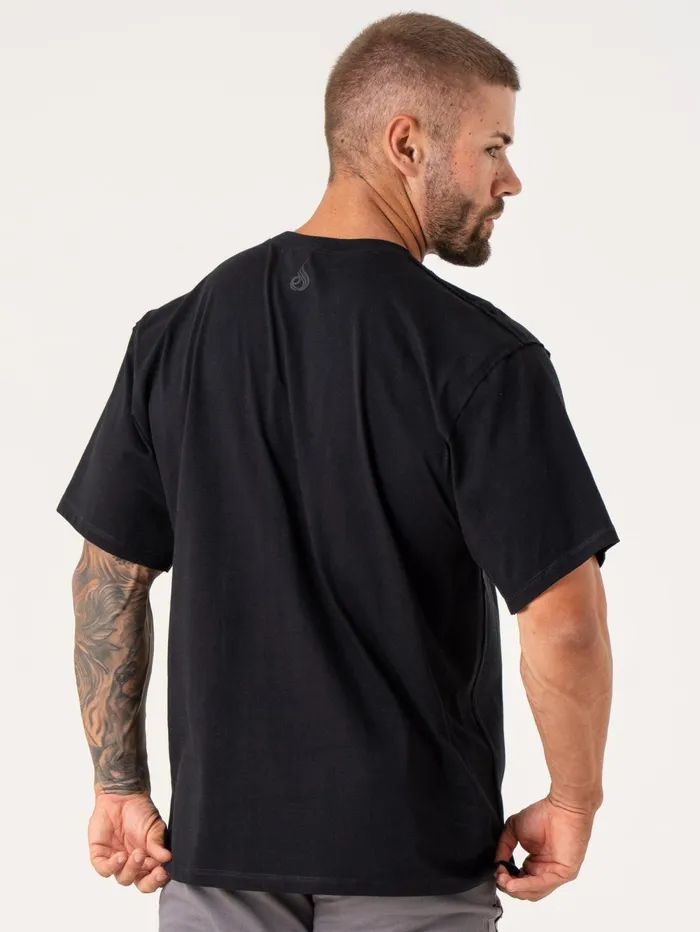 Force Oversized TShirt 8211 Black Men Ryderwear Tops