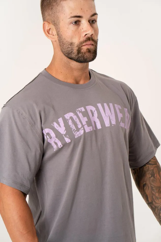 Force Oversized TShirt 8211 Charcoal Men Ryderwear Tops