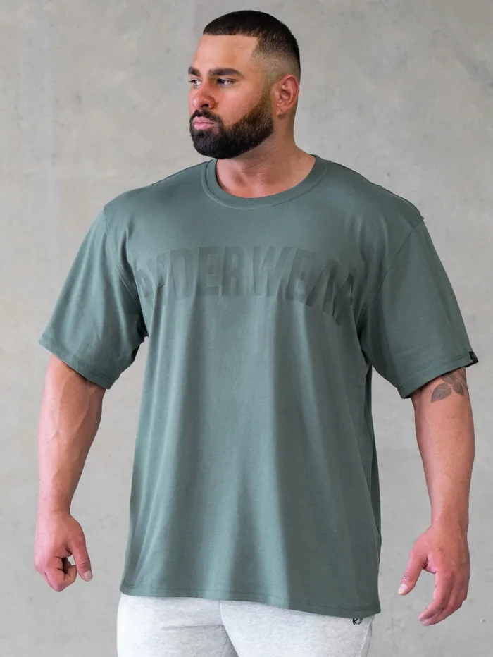 Force Oversized TShirt 8211 Fern Green Men Ryderwear Tops
