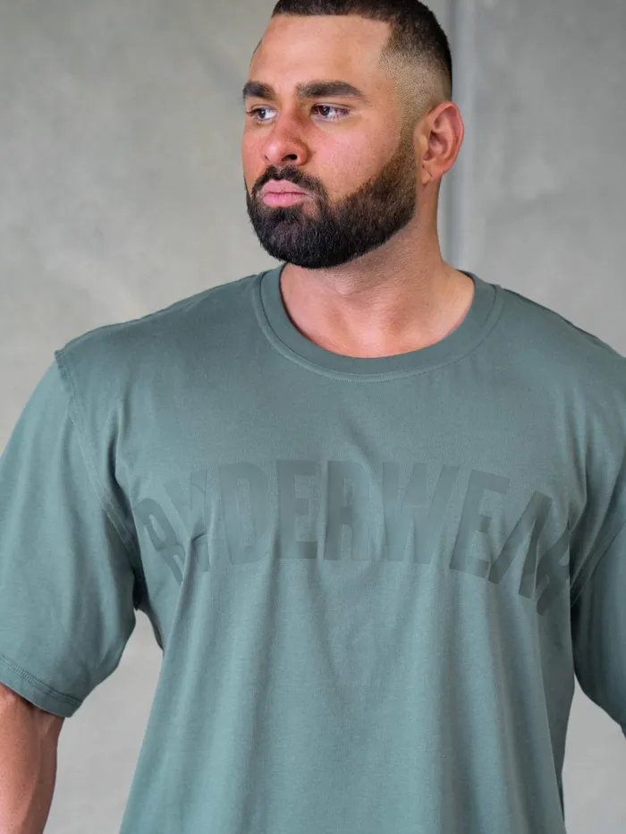Force Oversized TShirt 8211 Fern Green Men Ryderwear Tops