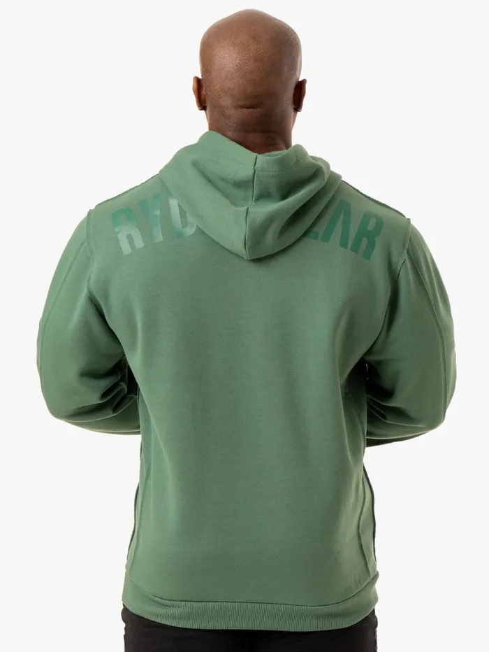 Force Pullover Hoodie 8211 Green Men Ryderwear Sweaters and Hoodies
