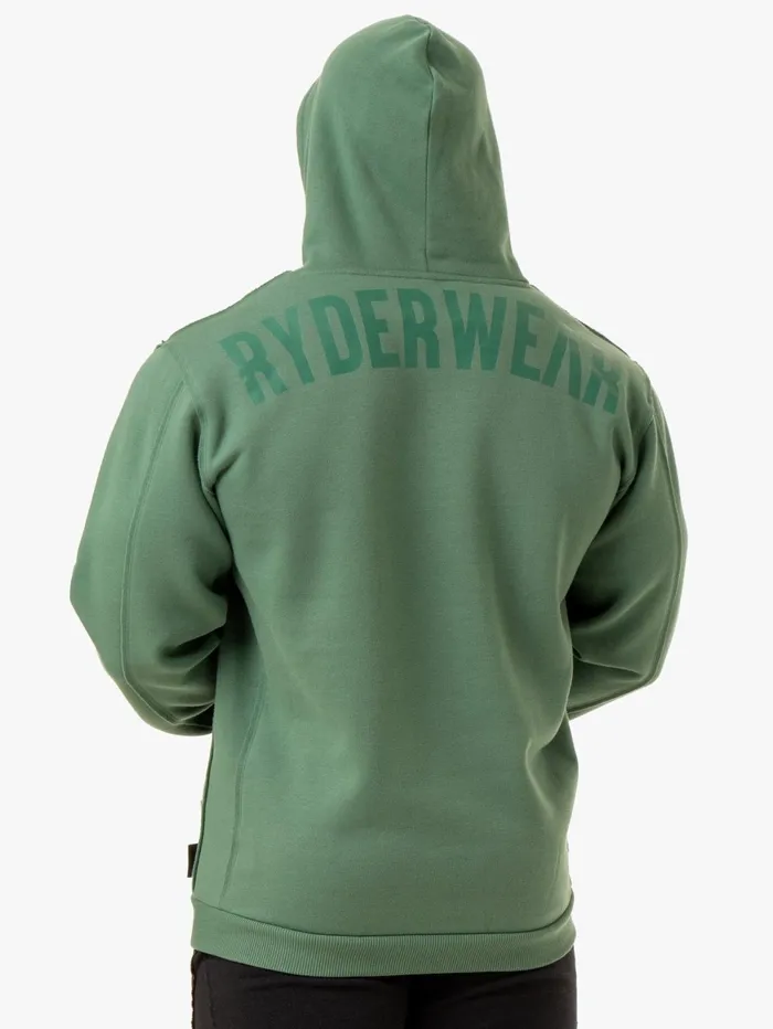 Force Pullover Hoodie 8211 Green Men Ryderwear Sweaters and Hoodies