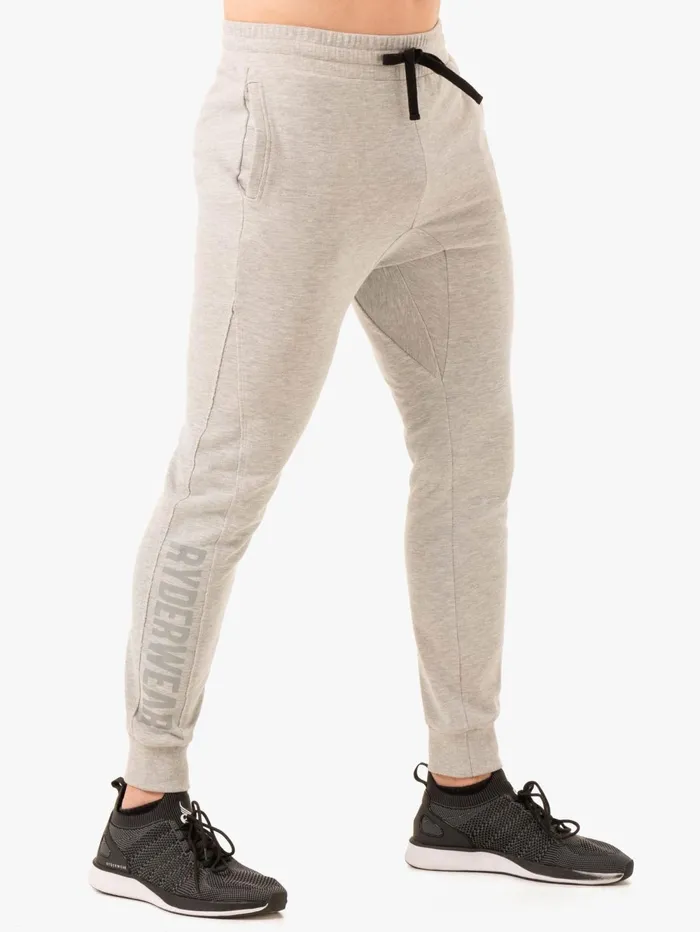 Force Track Pant 8211 Grey Marl Men Ryderwear Gym Pants