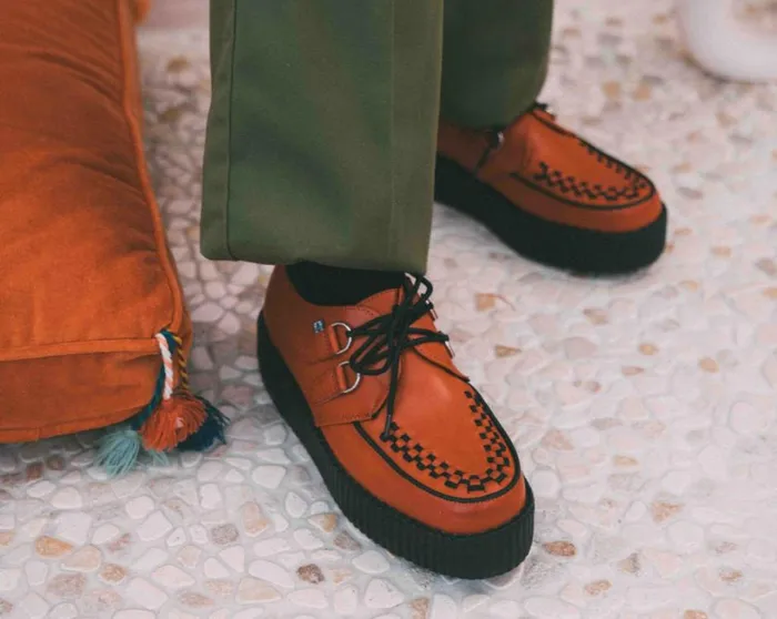 Ginger TUKskin Viva Mondo Creeper Women TUK Shoes Vegan Ginger TUKskin Viva Mondo Creeper Women TUK Shoes Vegan