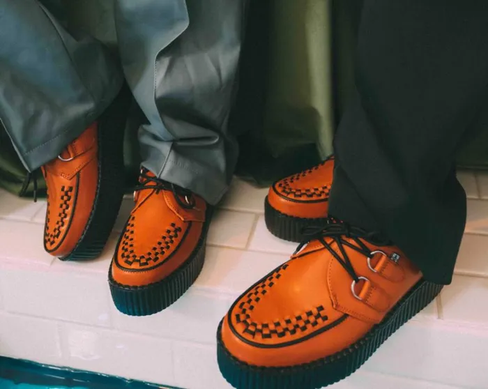 Ginger TUKskin Viva Mondo Creeper Women TUK Shoes Vegan Ginger TUKskin Viva Mondo Creeper Women TUK Shoes Vegan