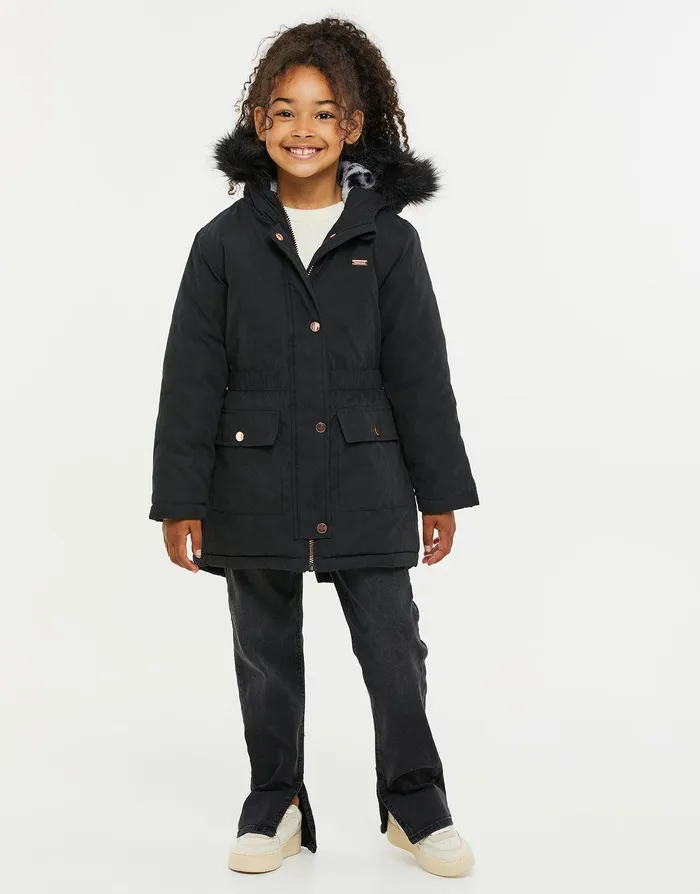 Girls Black Parka Jacket Black Threadbare Jackets and Coats Girls Black Parka Jacket Black Threadbare Jackets and Coats