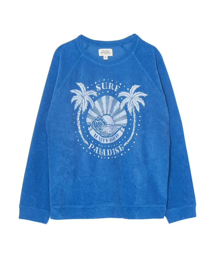 Girls Hartford Clothing Cobalt Towelling Cotton Sweatshirt