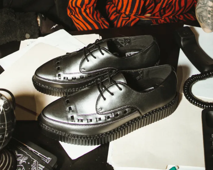 Gunmetal TUKskin Lace Up Creeper Men TUK Shoes Dress Shoes Gunmetal TUKskin Lace Up Creeper Men TUK Shoes Dress Shoes