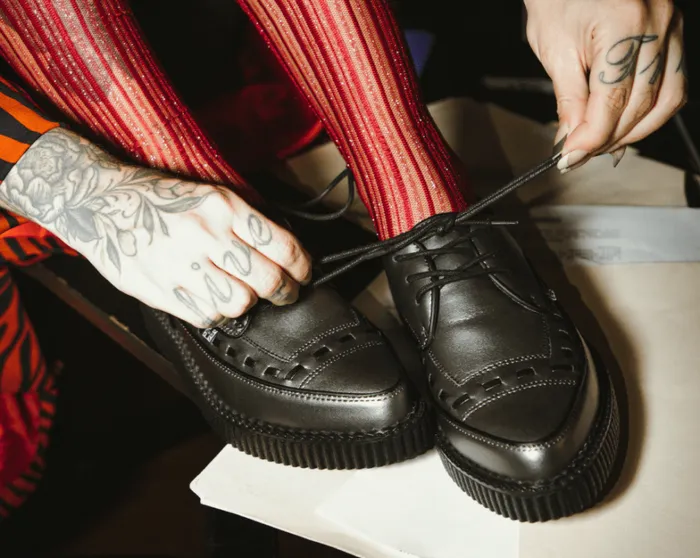 Gunmetal TUKskin Lace Up Creeper Men TUK Shoes Dress Shoes Gunmetal TUKskin Lace Up Creeper Men TUK Shoes Dress Shoes