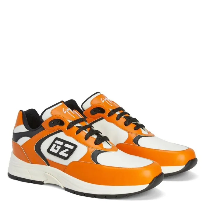 Gz Runner Orange Men Giuseppe Zanotti Sneakers