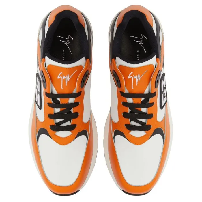 Gz Runner Orange Men Giuseppe Zanotti Sneakers