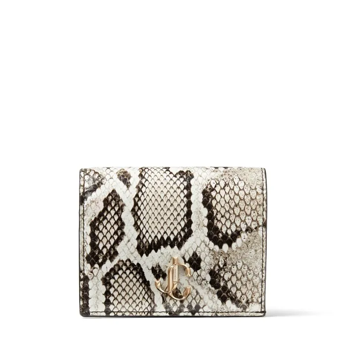 Hanne Natural Printed Elaphe Wallet With Jc Emblem Natural Women JIMMY CHOO Small Leather Goods Hanne Natural Printed Elaphe Wallet With Jc Emblem Natural Women JIMMY CHOO Small Leather Goods
