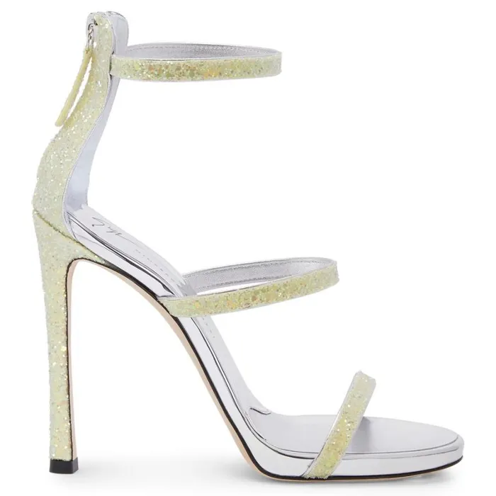 Harmony Glitter Yellow Women Giuseppe Zanotti Sandals